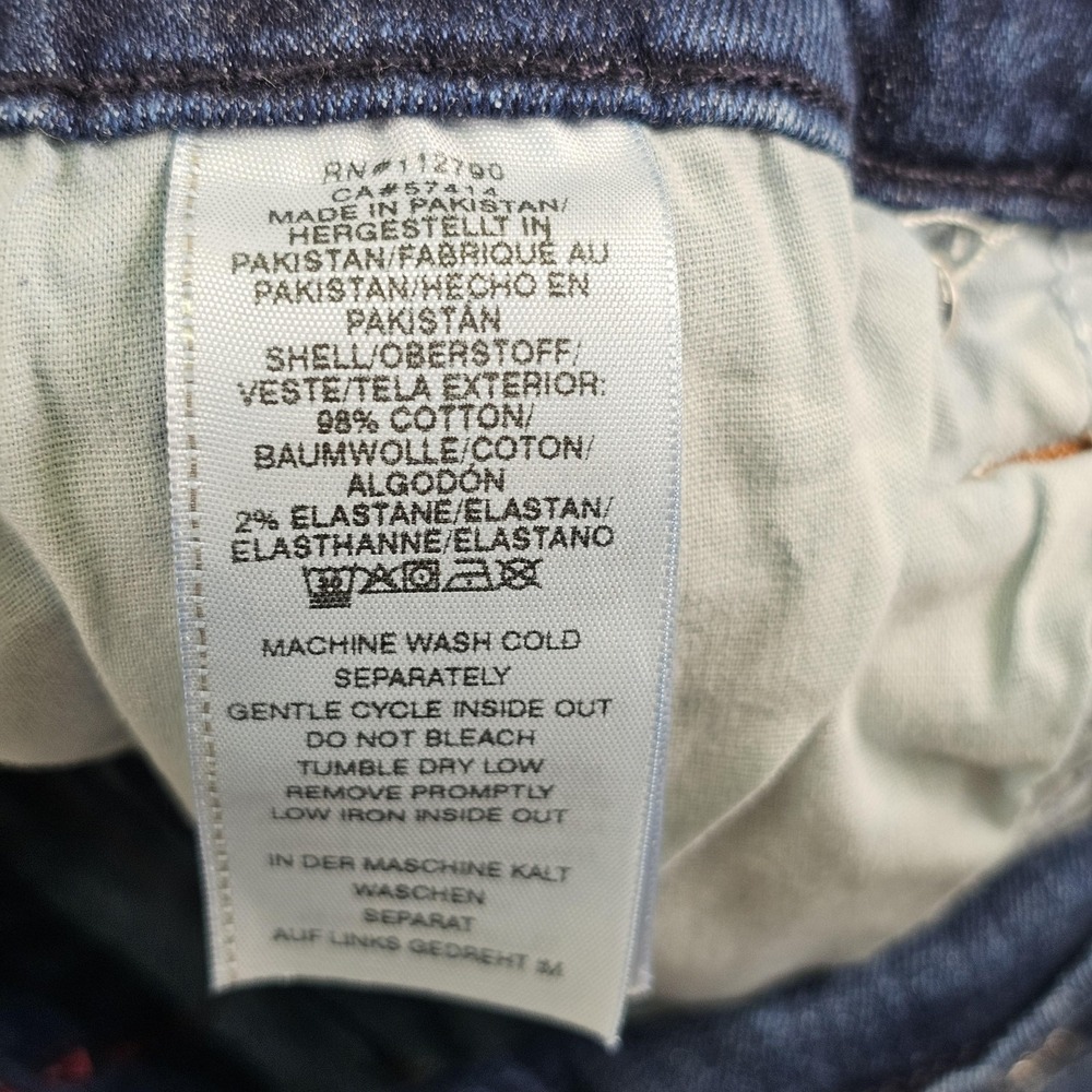 True Religion Rocco Jeans Mens 38 Blue Relaxed Skinny Denim Flap Pockets Stretch - Picture 9 of 14